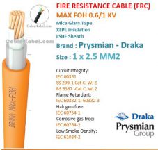 hestekræfter Saks Udgravning FRC, Fire Resistant Cable, Prysmian – DRAKA, 2×1.5 MM2 | cable-kabel